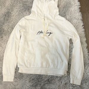 Hurley Cream Hoodie with Black Script Logo